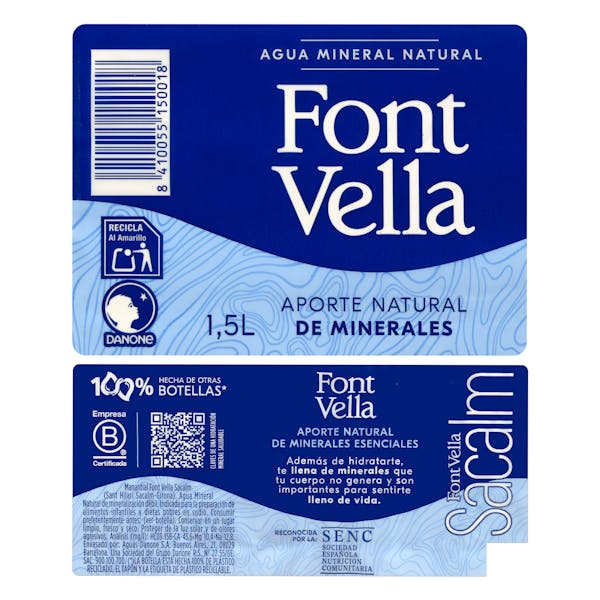 Agua mineral grande Font Vella