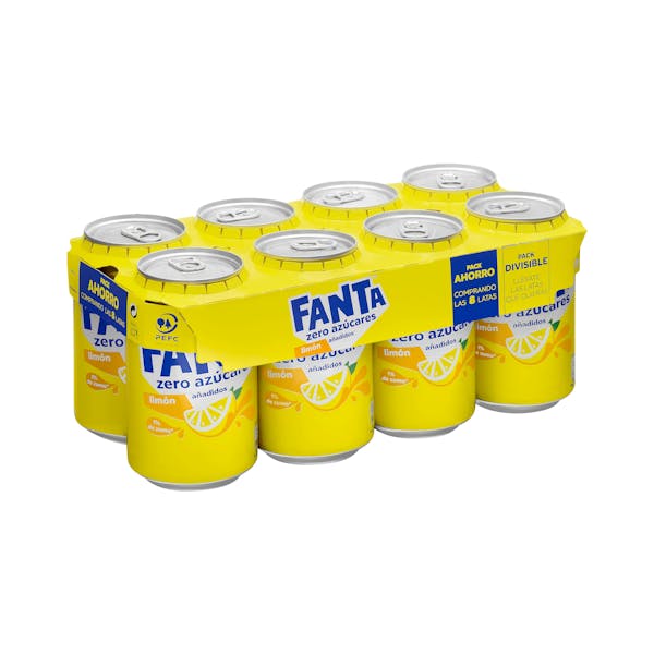 Refresco Fanta limón zero azúcares añadidos