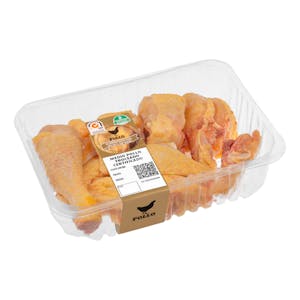 Certified half chicken cut into pieces fed 50% corn