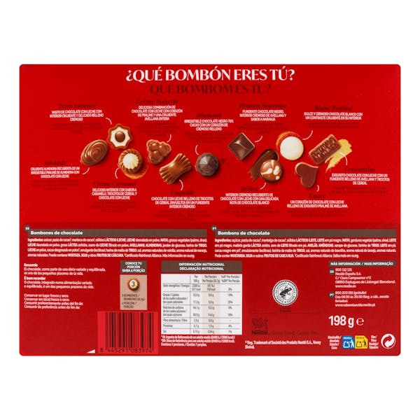 Surtido bombones Caja Roja Nestlé