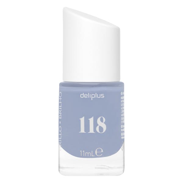 Laca de uñas alto brillo Deliplus 118 azul