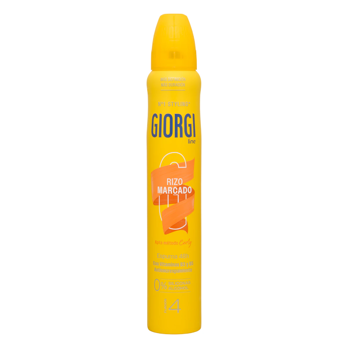Espuma cabello Rizos Descarados Giorgi fijación 4 – Mercadona – صورة إعلانية للمنتج