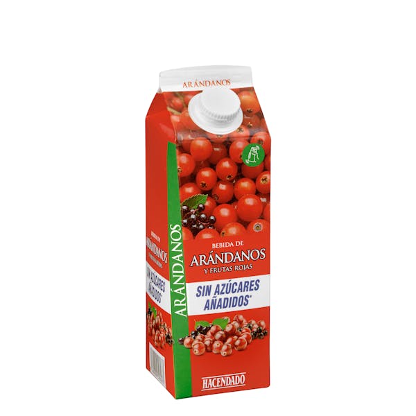 Bebida de arándanos y frutas rojas Hacendado sin azúcares añadidos