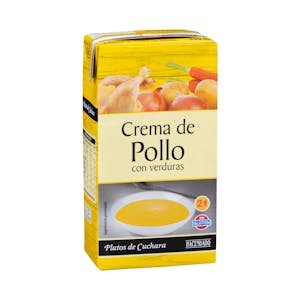 Crema de pollo Hacendado con verduras