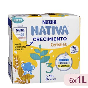 Preparado lácteo Nativa 3 crecimiento sabor a cereales