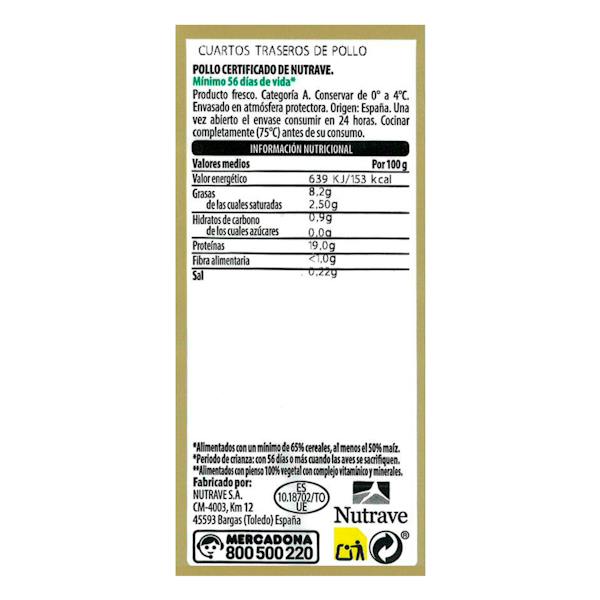 Etiqueta / ingredientes