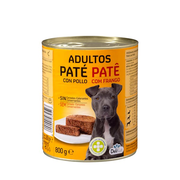 Paté perro adulto Delikuit con pollo