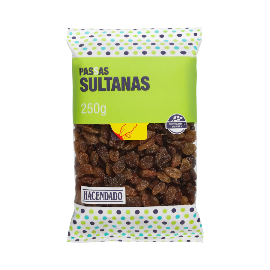 Pasas sultanas sin semillas Hacendado – Mercadona – صورة المنتج