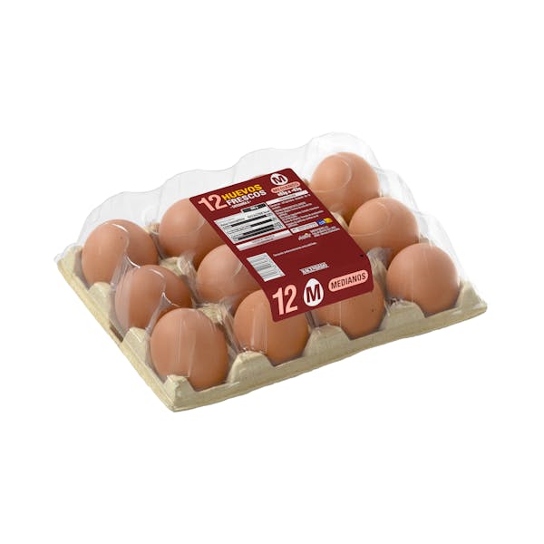 Huevos medianos M 12 ud. en Mercadona