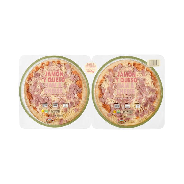 Pizza jamón y queso Hacendado