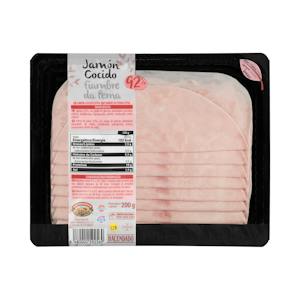 Jamón cocido Hacendado lonchas
