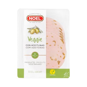 Mortadela veggie con aceitunas Noel lonchas