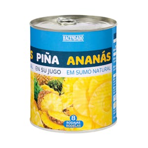 Pineapple slices in juice Hacendado