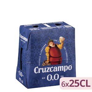 Cerveza 0,0% sin alcohol Cruzcampo