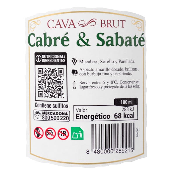 Cava brut Cabré & Sabaté
