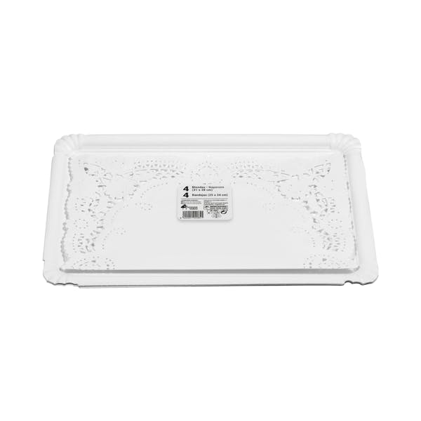 Imagen de Bandeja de cartón rectangular Bosque Verde