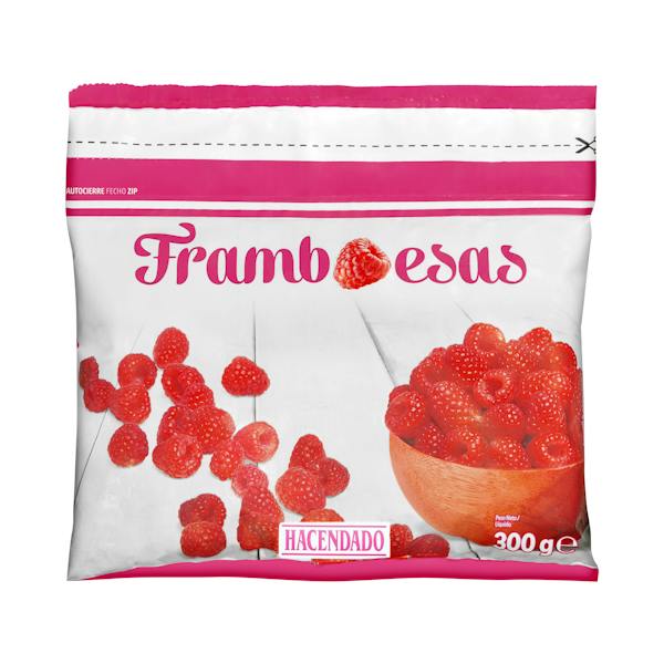 Frambuesas Hacendado ultracongeladas