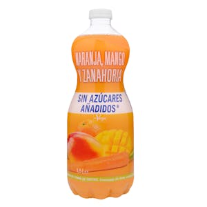 Bebida de zumo de naranja, mango y zanahoria La Verja sin azúcares añadidos