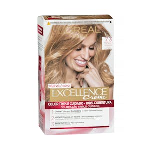 Coloración permanente L'Oréal 7.3 rubio dorado