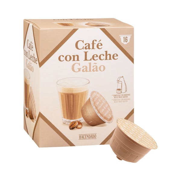 Imagen de Café con leche en cápsula Hacendado