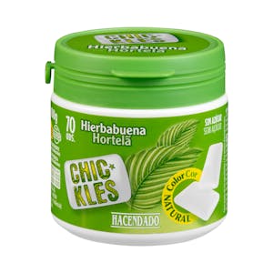 Chicle hierbabuena gragea Hacendado