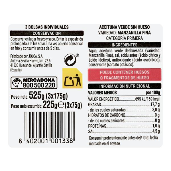 Etiqueta / ingredientes