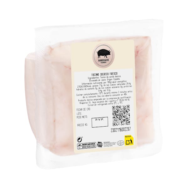 Tocino de cerdo ibérico