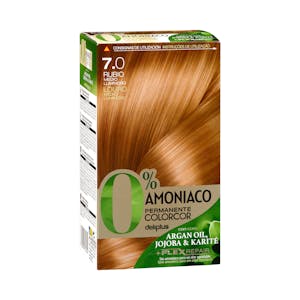 Coloración permanente 7.0 rubio medio luminoso Deliplus 0% amoníaco