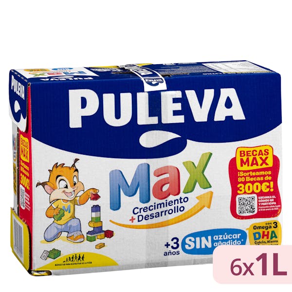 Bebida láctea crecimiento y desarrollo Puleva Max