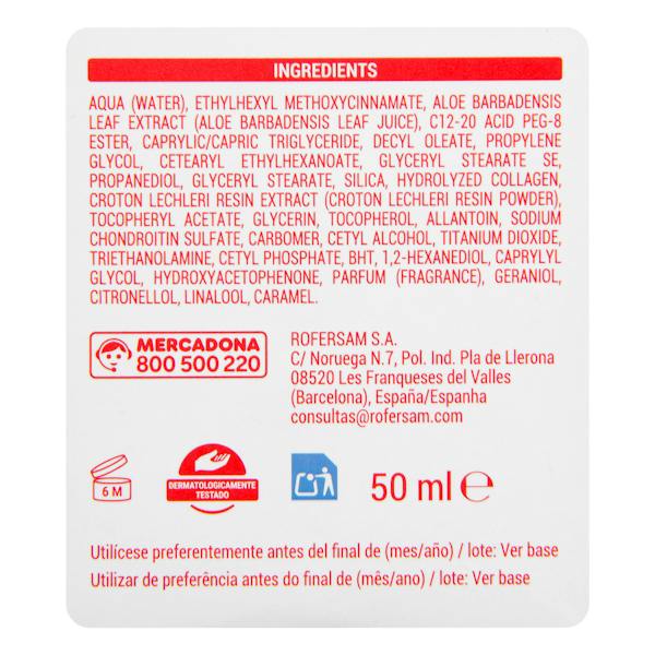 Etiqueta / ingredientes