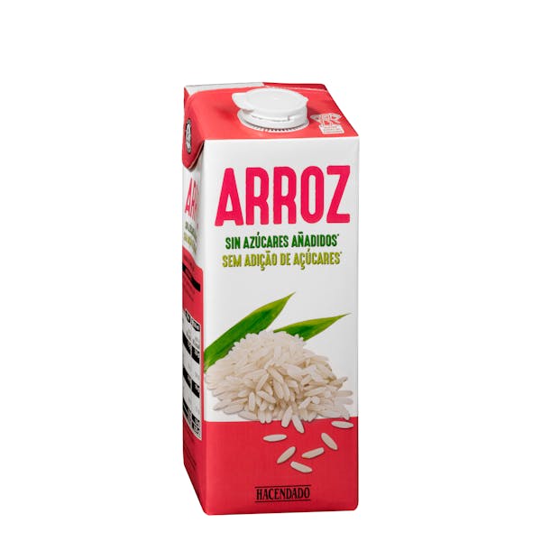 Bebida de arroz sin azúcares añadidos Hacendado