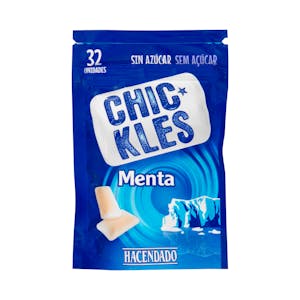 Strong mint sugar-free tablet-style chewing gums tabs Hacendado