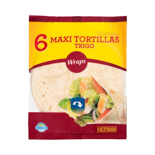 Maxi tortillas de trigo Hacendado