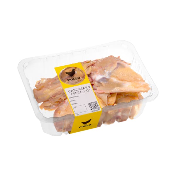 Carcasa y espinazo de pollo