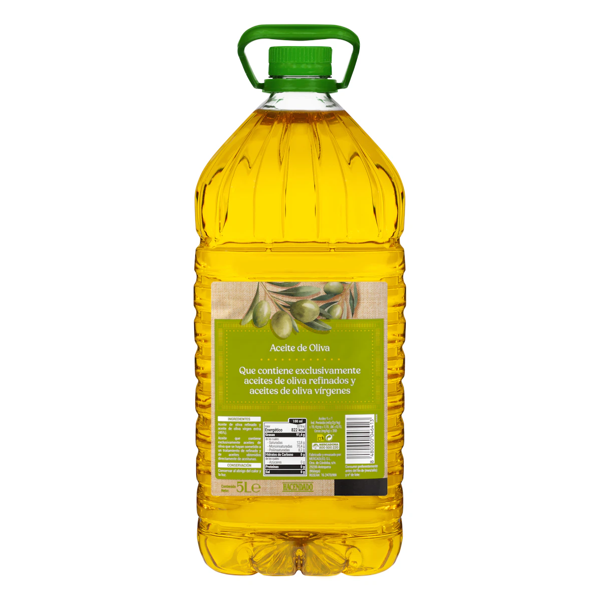 Aceite de oliva 1º Hacendado – Mercadona – صورة إعلانية للمنتج