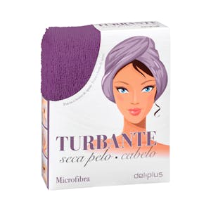Imagen de Toalla turbante seca pelo microfibra Deliplus