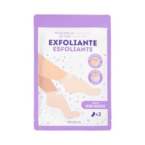 Mascarilla de pies exfoliante Deliplus con ácido salicílico
