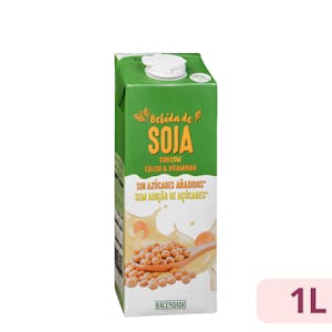 Bebida de soja con calcio y vitaminas sin azúcares añadidos Hacendado