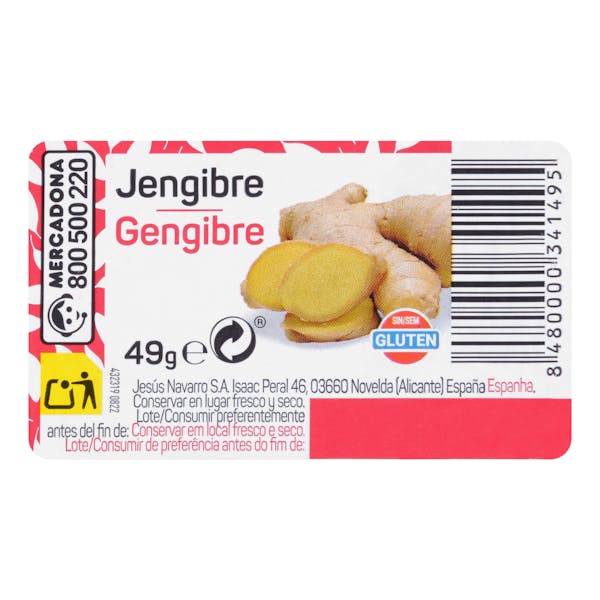 Jengibre molido Hacendado