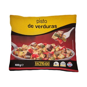 Pisto de verduras Hacendado ultracongelado