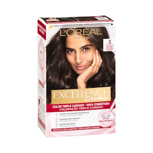 Coloración permanente 3 castaño oscuro Excellence Creme