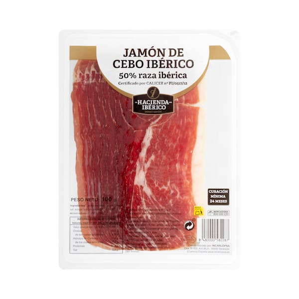 Jamón de cebo ibérico 50% raza ibérica La Hacienda del Ibérico