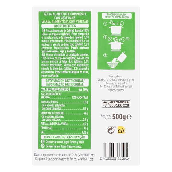 Pajaritas vegetales Hacendado