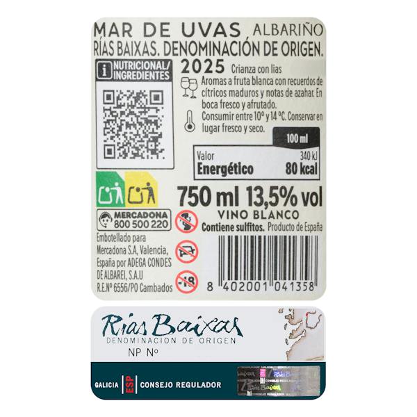 Etiqueta / ingredientes