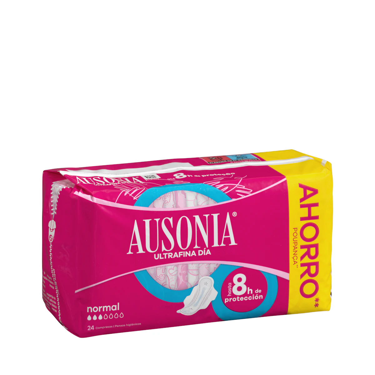 Compresa ultrafina normal Ausonia con alas – Mercadona – صورة إعلانية للمنتج