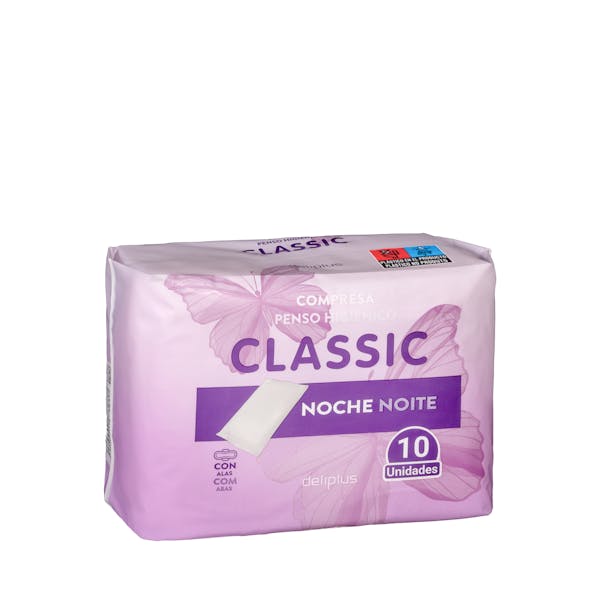 Imagen de Compresa con alas noche plegada Deliplus Classic
