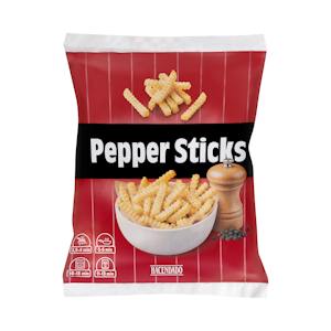 Pepper Sticks pre-fried potatoes coated with salt and pepper Hacendado