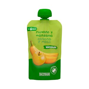 Papilla manzana y plátano +6 meses Hacendado