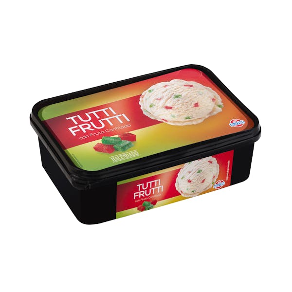 Helado tutti frutti Hacendado con fruta confitada