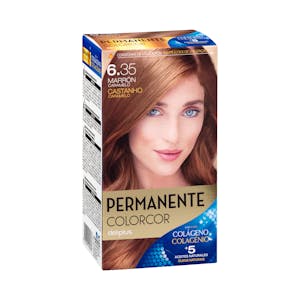 Coloración permanente 6.35 marrón caramelo Colorcor